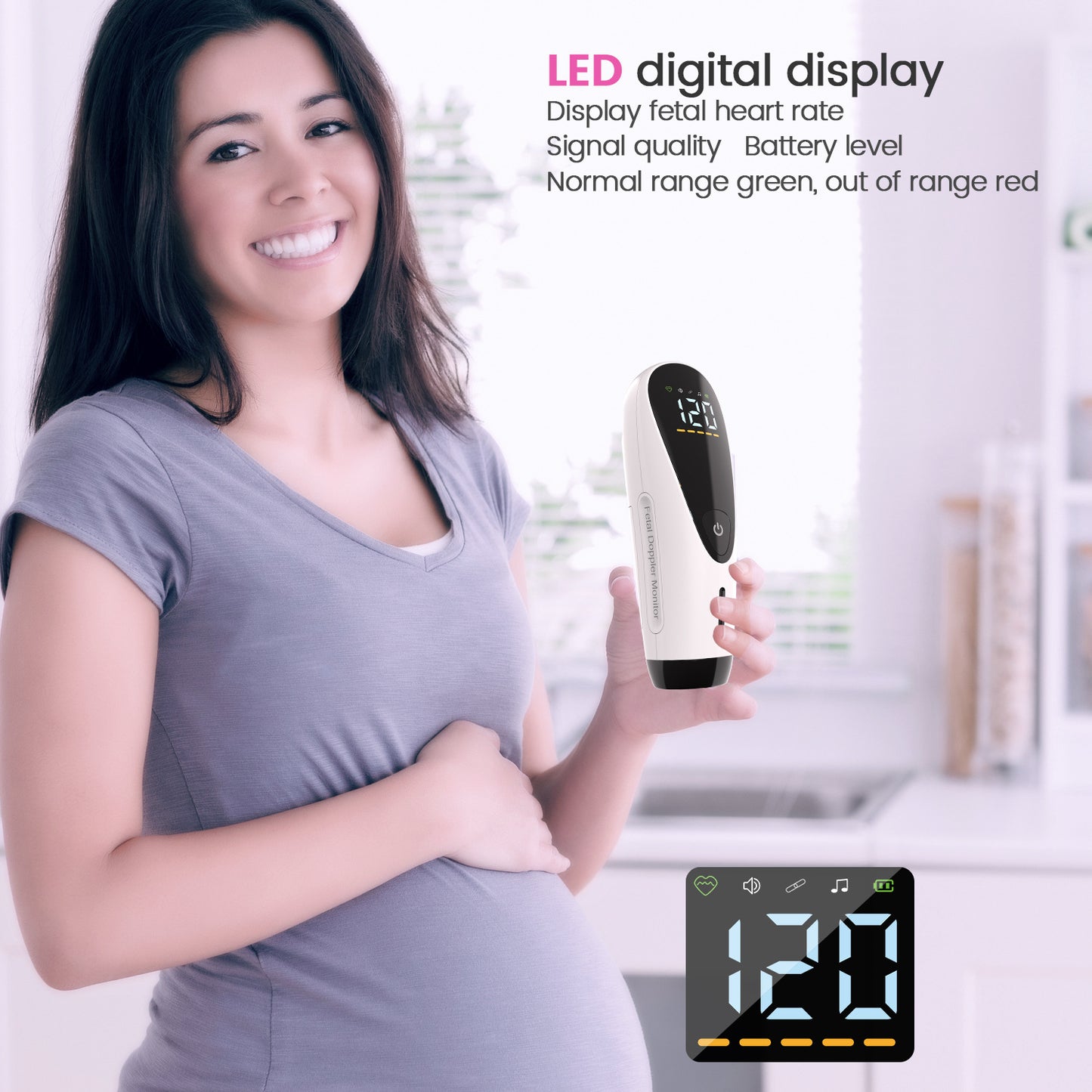 All-in-one Home Doppler Foetal Heart Monitor