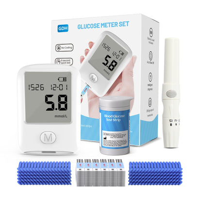 2-in-1 Uric Acid Blood Glucose Meter with 25 Uric Acid Test Strips 25 Blood Glucose Test Strips