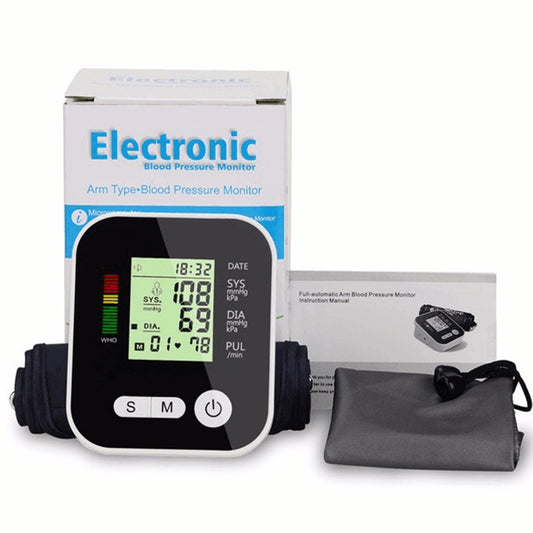 arm blood pressure monitor | Voice broadcast |High and low pressure heart rate portable blood pressure monitor